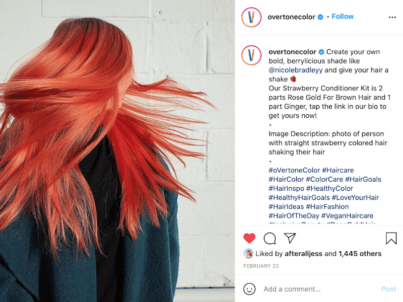Cover image for Overtone Haircare Jr. Copywriter