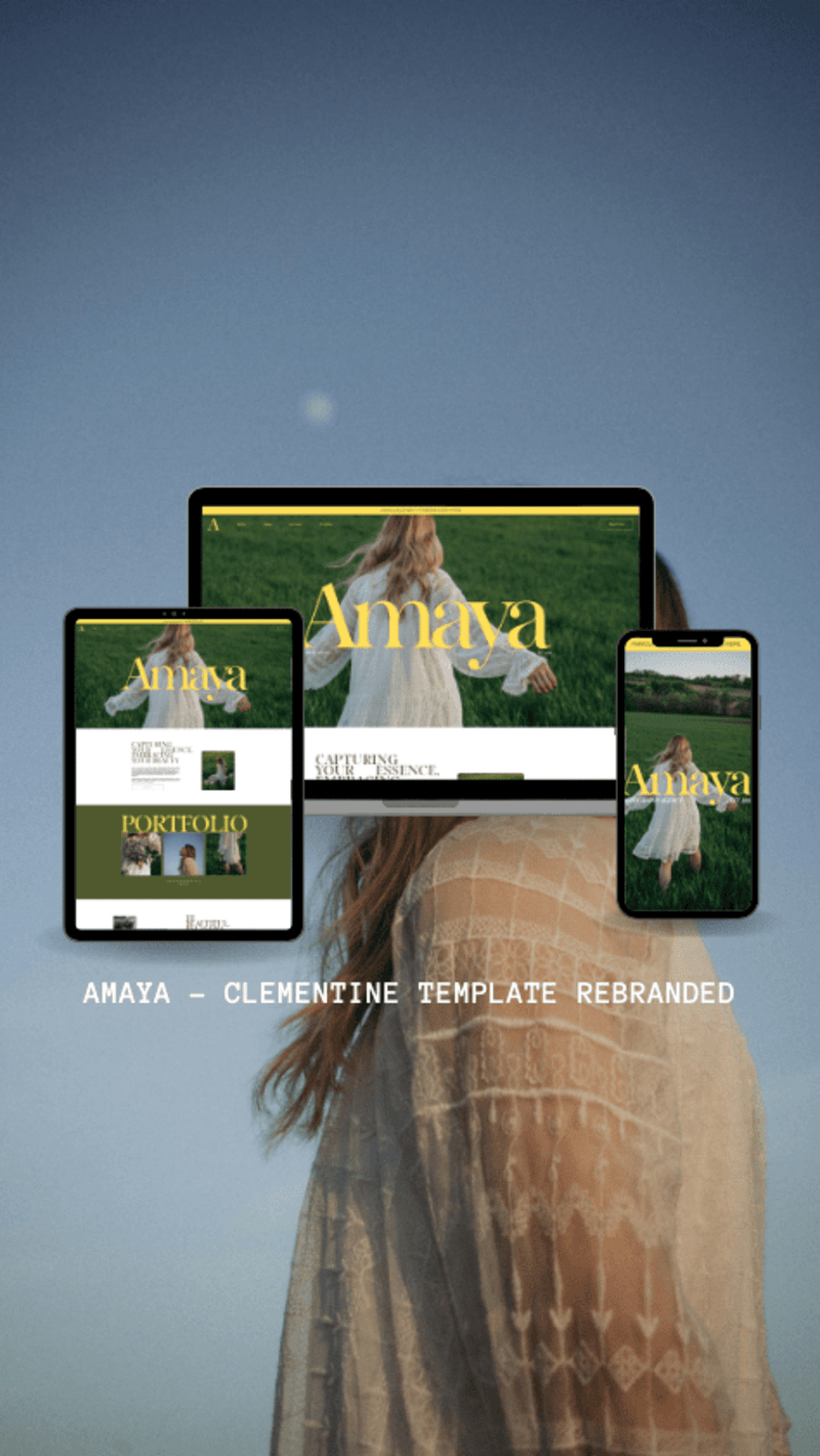 Cover image for Amaya Photography | Web Design