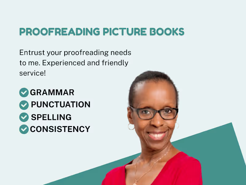 Cover image for I will proofread your picture book with a keen eye