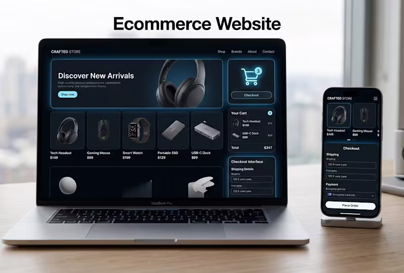 Cover image for I will build a modern e-commerce website with admin panel