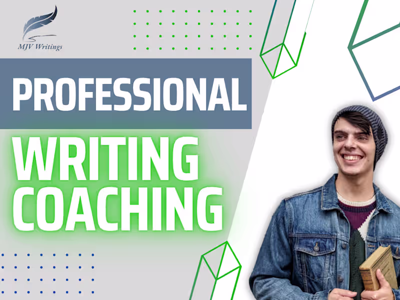 Cover image for I will be your writing coach, providing writing advice