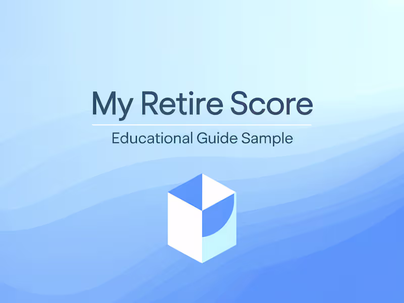 Cover image for My Retire Score – Educational Guide Sample (Test Project)