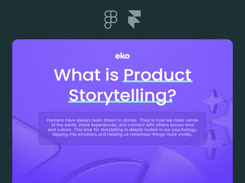 Cover image for Eko Product Storytelling Guide Design and Framer Development