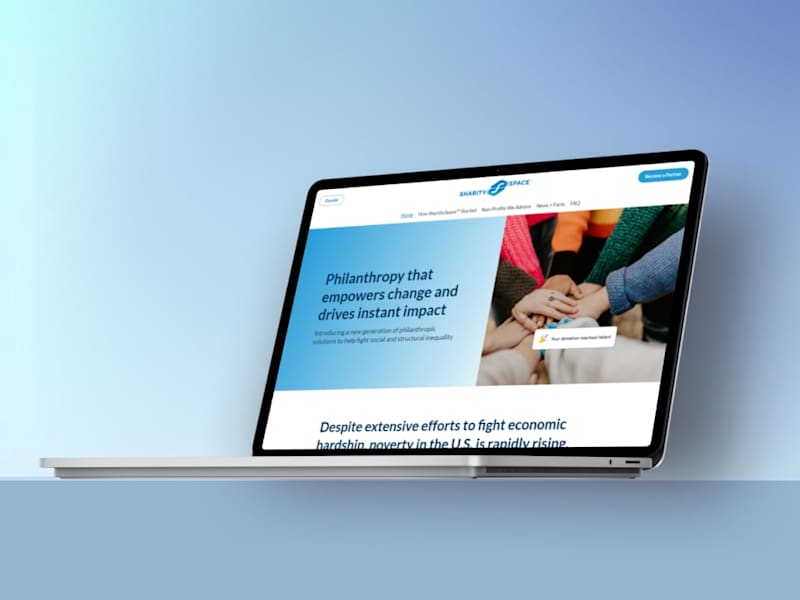 Cover image for Website Design and Framer Development - SharitySpaceTM