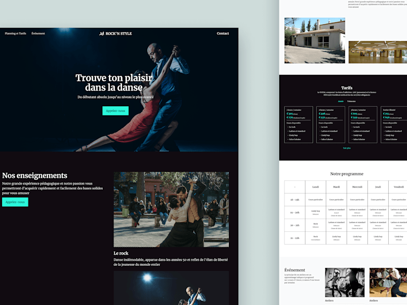 Cover image for Dance school website redesign