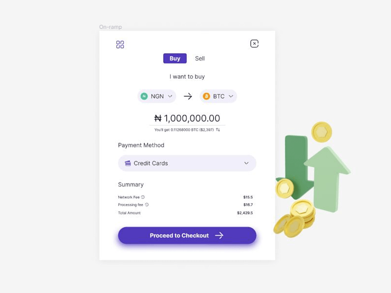 Cover image for On-Ramp De-Fi Web3 Design by Ameh Ugbede on Dribbble