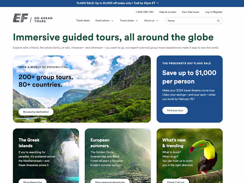 Cover image for Guided Tours & Group Travel Tours | EF Go Ahead Tours