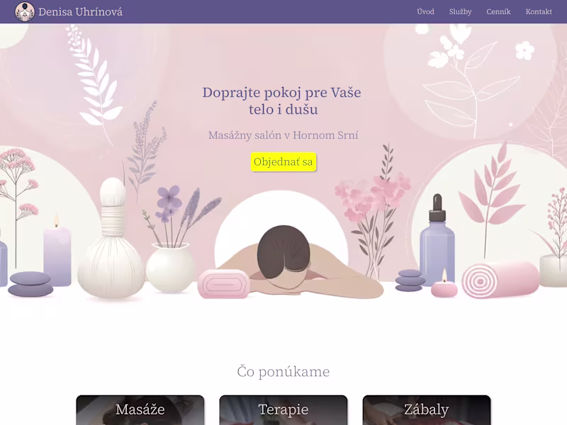 Cover image for Masážny salón