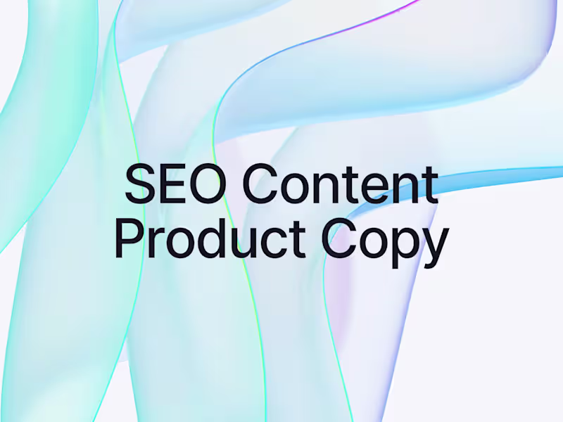 Cover image for SEO Content-Product Copy: Optimize search results | Travel Agent