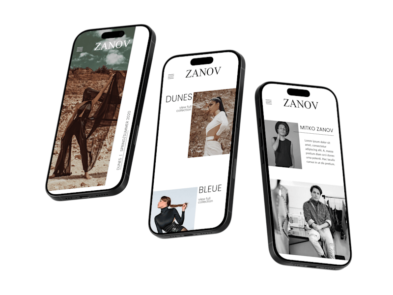 Cover image for Fashion designer portfolio and e-commerce website