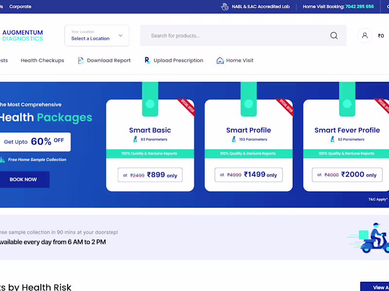 Cover image for Diagnostic Centre and Pathology Lab for Blood Test - Augmentum …