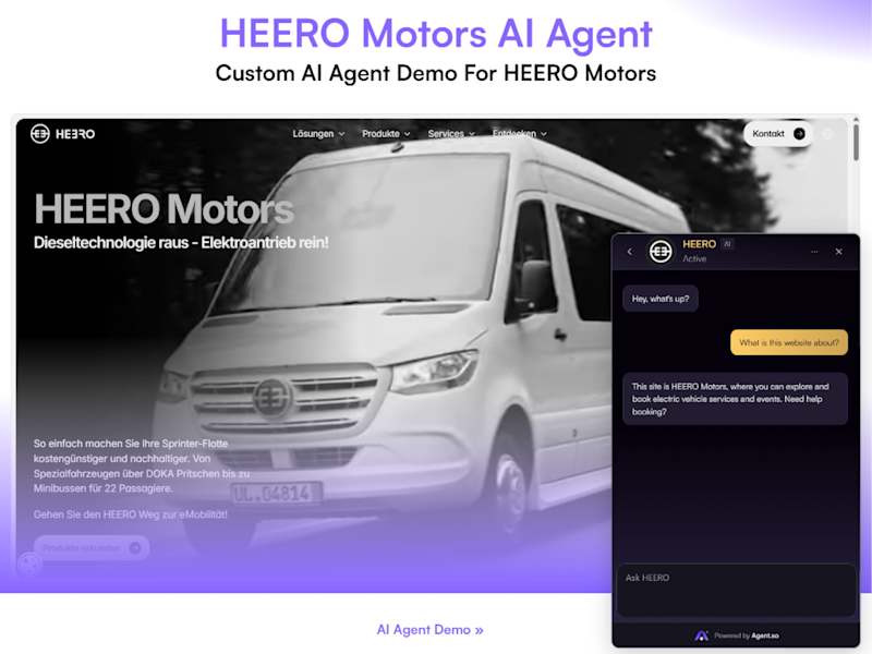 Cover image for Custom AI Agent Development for HEERO Motors
