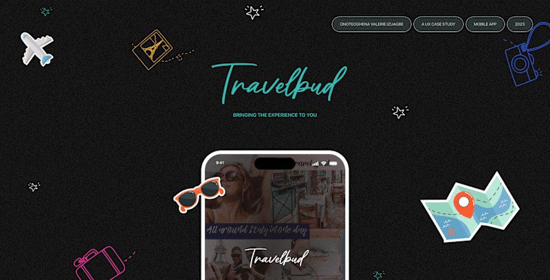 Cover image for Travelbud app - UX Case Study