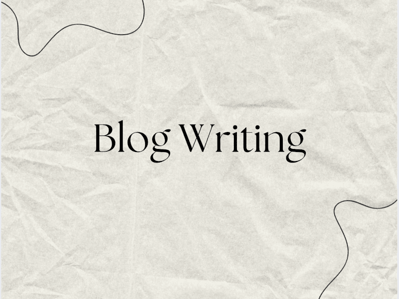 Cover image for Blog Writing