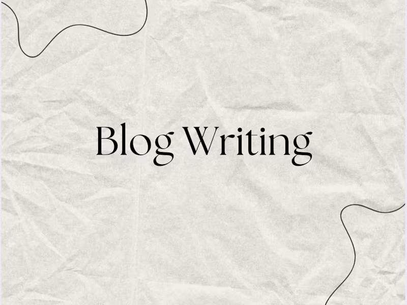 Cover image for Blog Writing