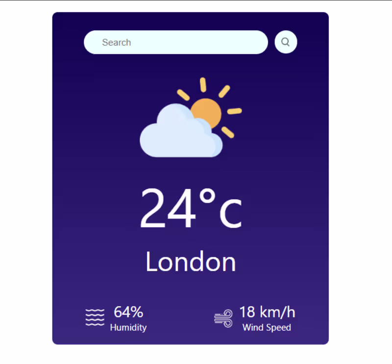 Cover image for Weather App