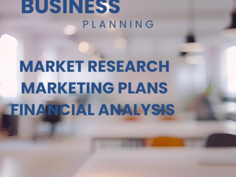 Cover image for I Will Develop A Business Plan For Your Business Start Up