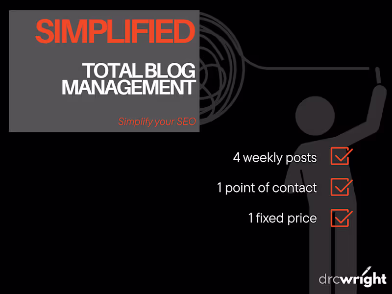 Cover image for Simplified—Total Blog Management | 4 Monthly Posts to Boost SEO