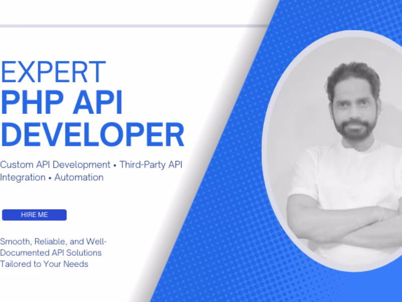 Cover image for I will integrate any API or develop custom API for your website