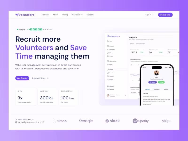 Cover image for Volunteero Web Design & Framer Dev