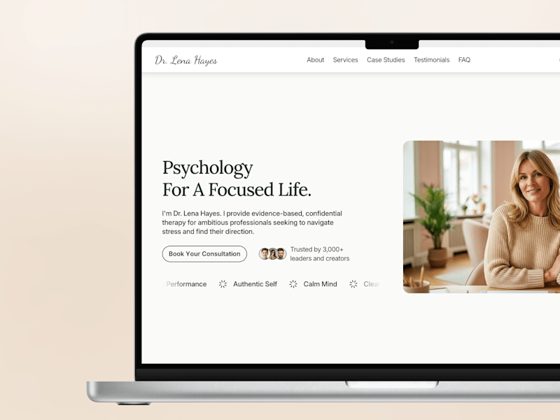 Cover image for Website Design for Dr. Lena Hayes