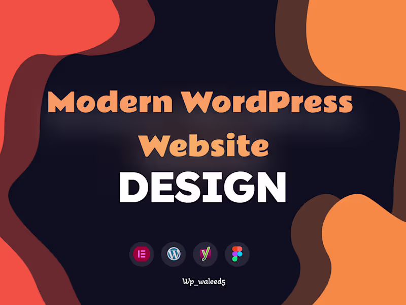 Cover image for I will design modern responsive WordPress websites for business
