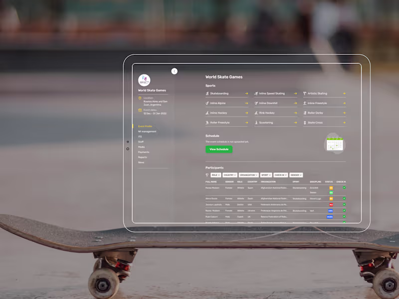 Cover image for  Digital Transformation for Roller Sports: WorldSkate Infinity