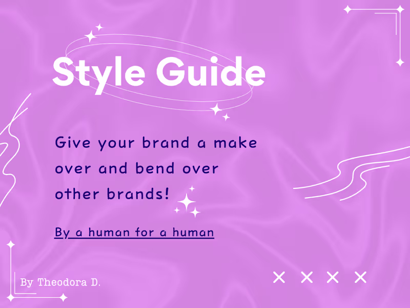 Cover image for Style Guide Design