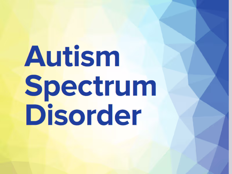 Cover image for AUTISM SPECTRUM DISEASE (ASD) 