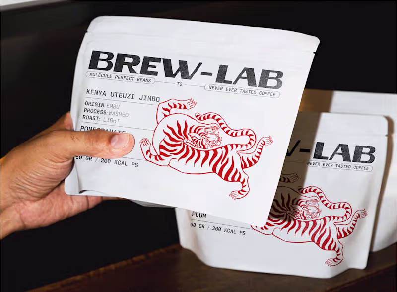 Cover image for BREW-LAB | Brand Identity and Packaging for Coffee Brewery