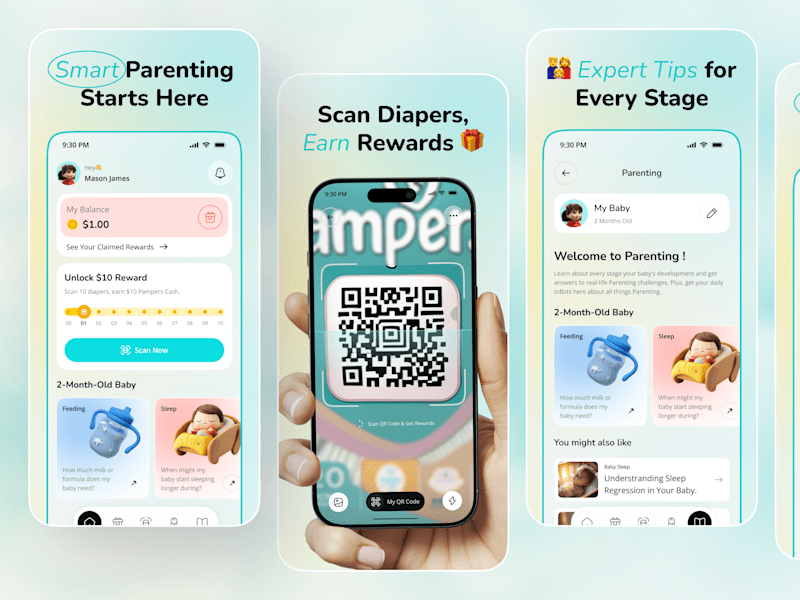Cover image for App Store Screenshots – Baby Rewards App