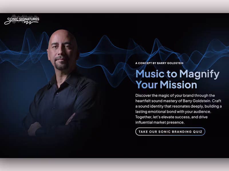 Cover image for I have created the full Webflow website for Sonic Signatures...