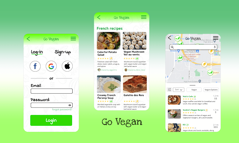 Cover image for Mobile app for finding vegan food & products