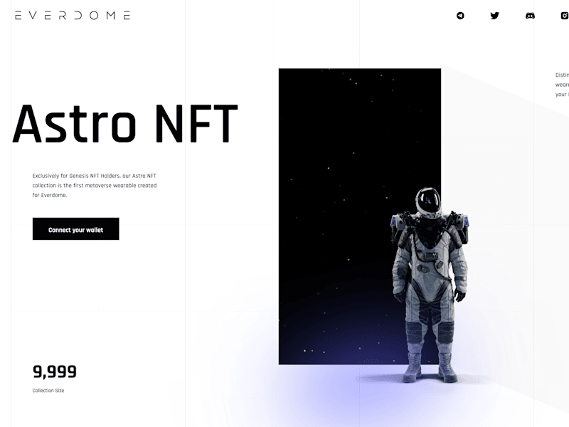 Cover image for Framer Development for astronft.everdome.io web3