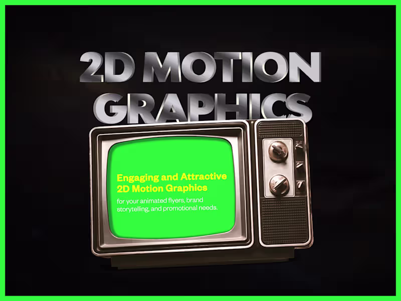 Cover image for Stunning 2D Motion Graphics for Animated Flyers  & Brand Stories