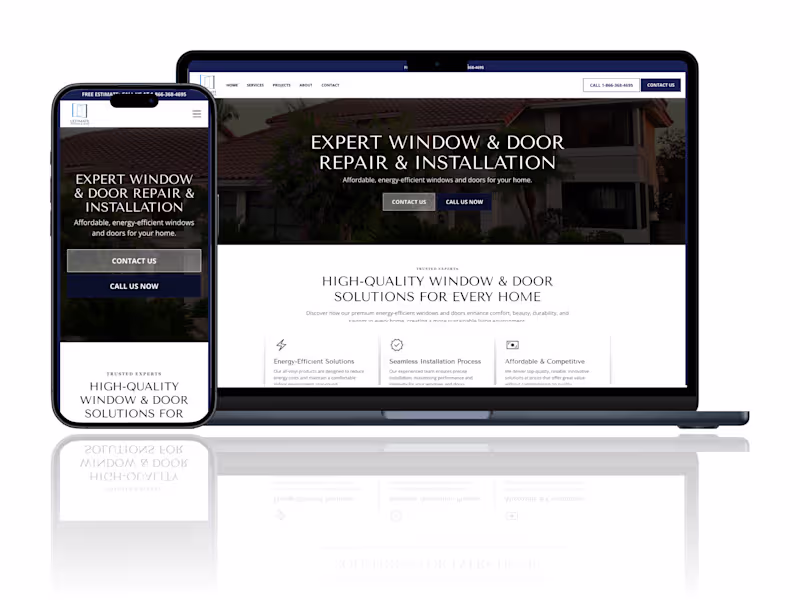 Cover image for Ultimate Window & Door Website