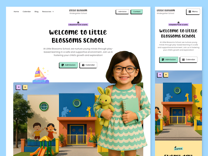 Cover image for Little Blossoms Preschool Website on Framer