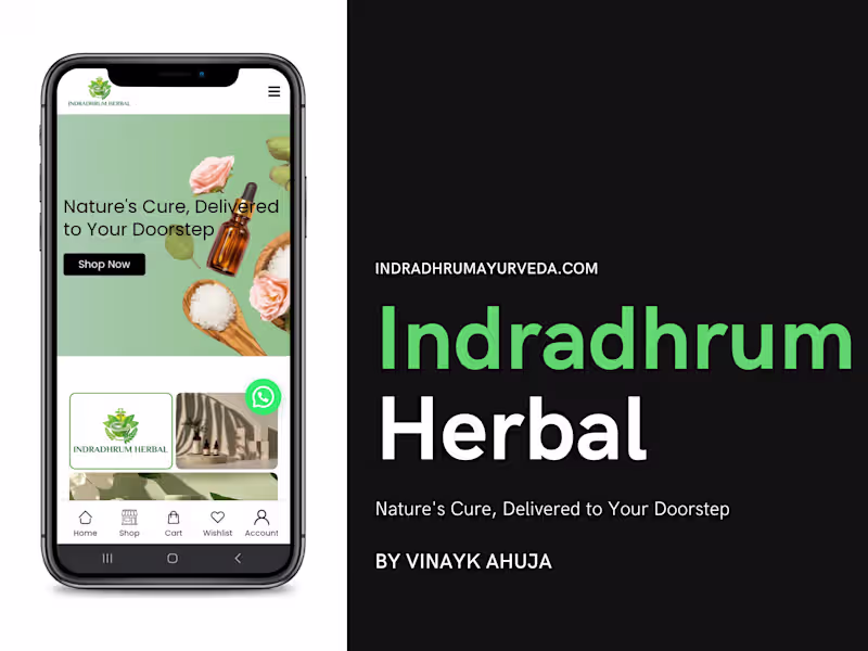 Cover image for Indrdhrum Herbal (E-Commerce)