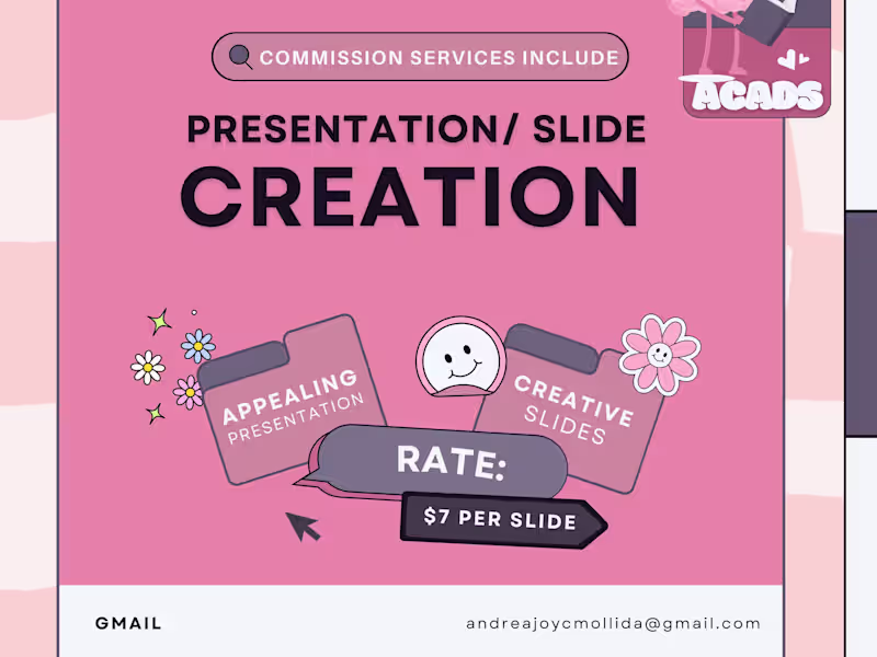 Cover image for Presentation/ Slide Deck Making with AEya