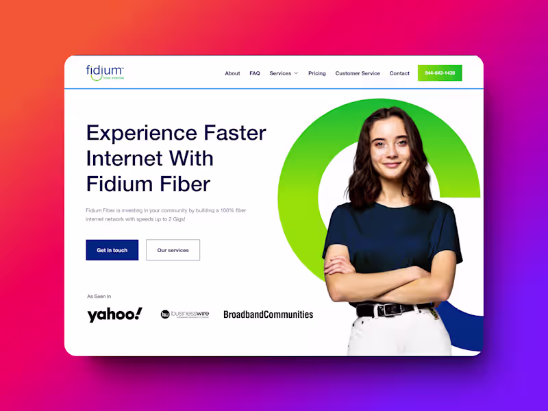 Cover image for Fidium Fiber Webflow Development