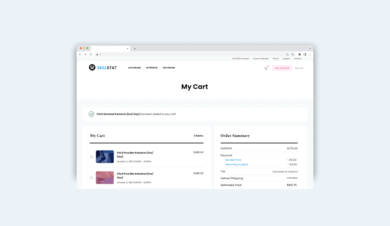 Cover image for Multistep checkout for SkillStat Revamp