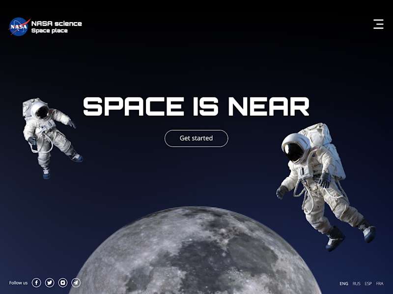 Cover image for Space | Full screen website design