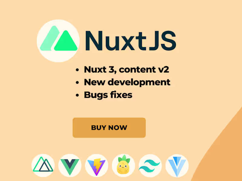 Cover image for Front-end Development | Nuxt | Vue Js