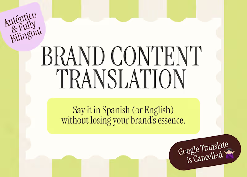 Cover image for Content Translation  EN-ES ✹