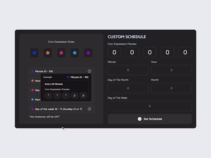 Cover image for Cron Schedule Screen