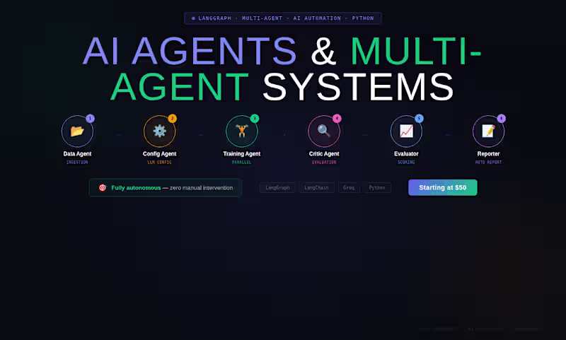 Cover image for AI Agents and Multi-Agent Systems using LangGraph