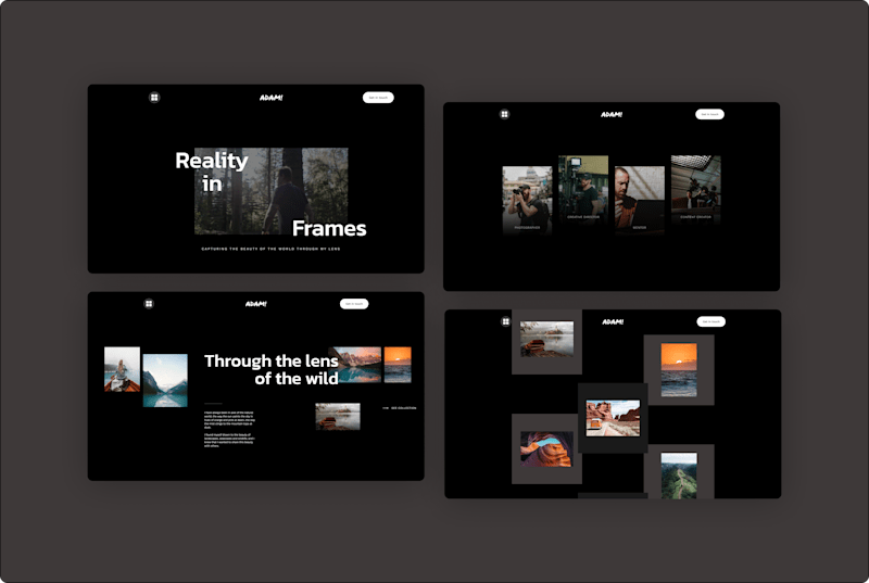 Cover image for Interactive Photography Portfolio for Adam Johnson