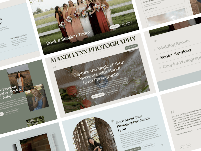 Cover image for Showcasing Beautiful Portfolio Work for Mandi Lynn Photography