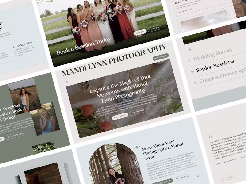 Cover image for Showcasing Beautiful Portfolio Work for Mandi Lynn Photography