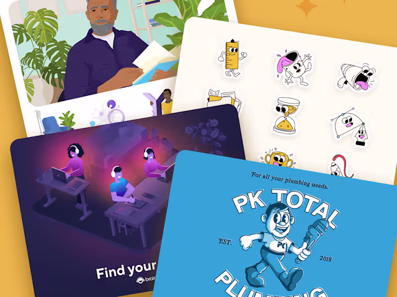 Cover image for Illustrations to make your brand pop! 💥